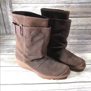 Sorel Brown Suede Boots size 9